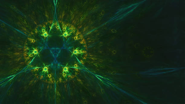 istock Abstract creative fractal fantasy background. Template for card design. 1038437354