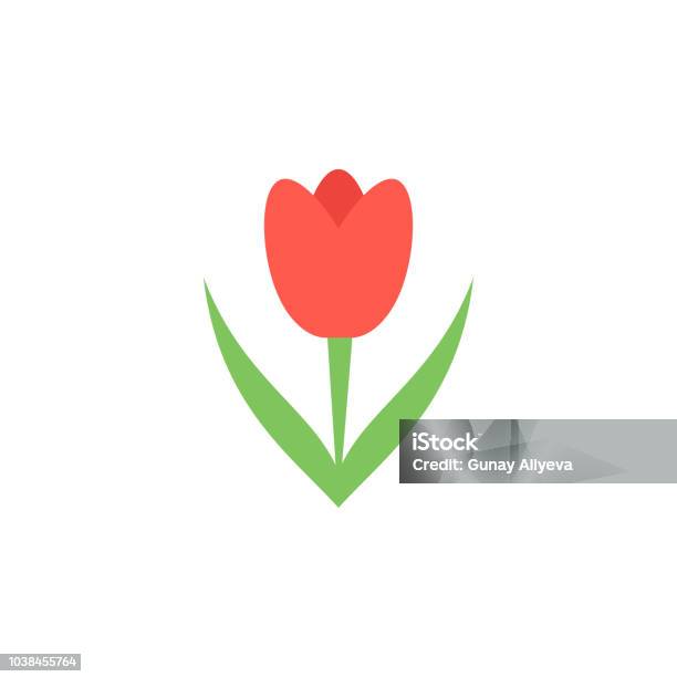 Tulip Färgade Ikonen Element Med Färgade Hösten Ikonen För Mobila Koncept Och Web Apps Färgade Tulip Ikonen Kan Användas För Webb Och Mobil-vektorgrafik och fler bilder på Tulpan