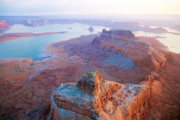 istock High Angle View Of Rock Formations Against Sky 1038490138