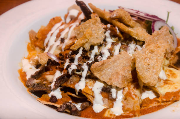 istock Traditional mexican chilaquiles with chicharron 1038494802