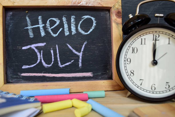 istock Hello july. Back to school concept. 1038571896