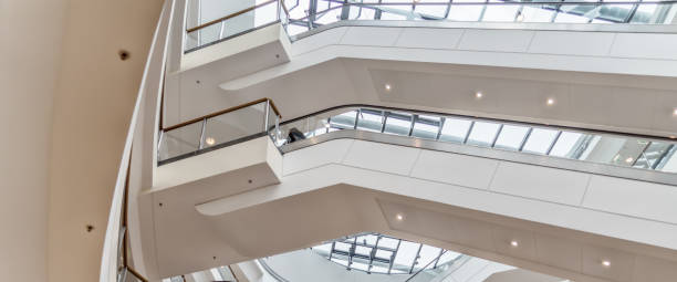 istock Escalators arranged one above the other in a department store 1038573484