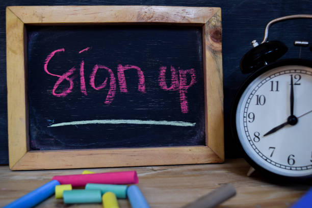 istock Sign up. Back to school concept. 1038577850