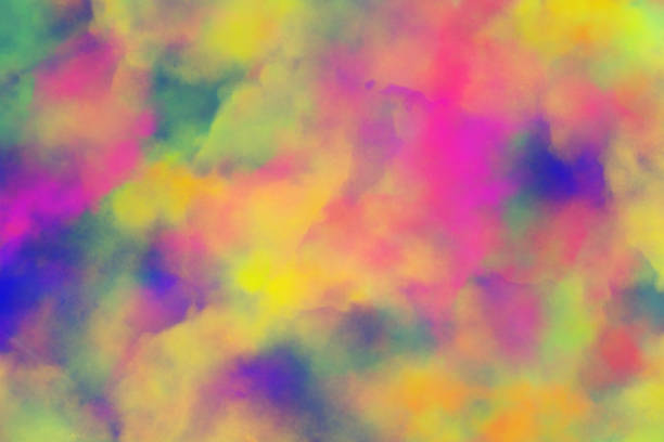 istock digital pink ,green,yellow and blue watercolor paint  abstract layout,template display background 1038581500