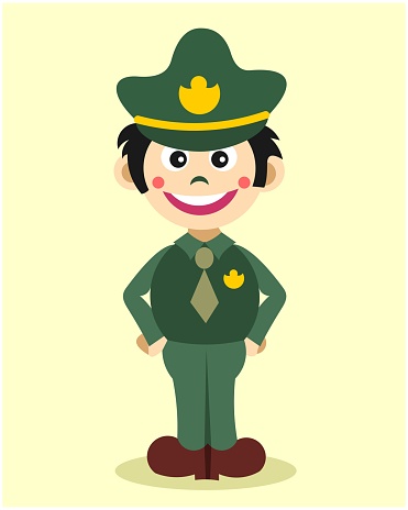 Ilustración de Lindo Y Adorable Chico Usar Verde Policía O El Ejército Uniforme Personaje De Dibujos Animados y más Vectores Libres de Derechos de Adulto - iStock Ilustración de Lindo Y Adorable Chico Usar Verde Policía O El Ejército Uniforme Personaje De Dibujos Animados y más Vectores Libres de Derechos de Adulto - iStock
