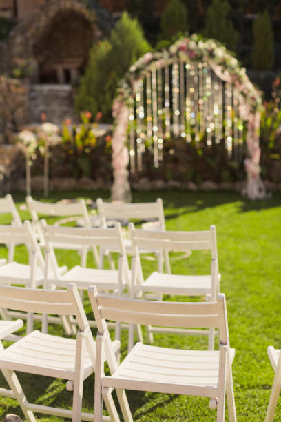 istock Wedding ceremony seating foe guests 1038596760