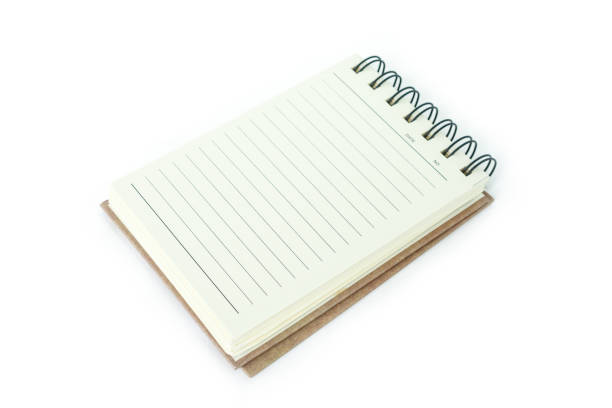 notebooka na białym tle. - note pad padding art sketch zdjęcia i obrazy z banku zdjęć