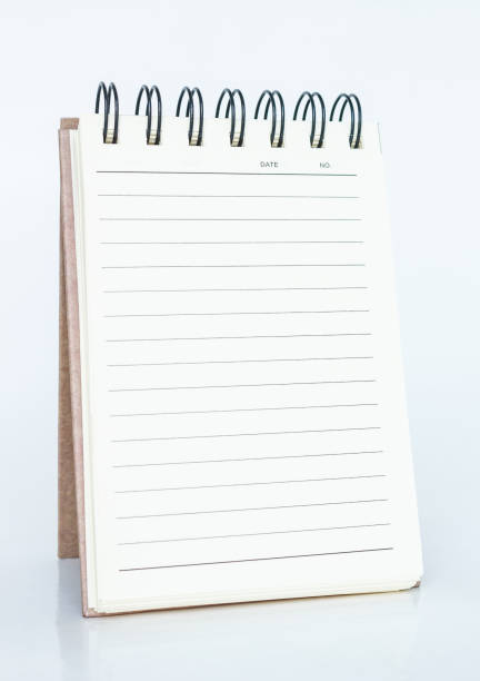 notebooka na białym tle. - note pad padding art sketch zdjęcia i obrazy z banku zdjęć