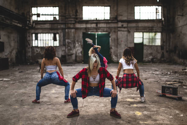 istock Break-dance in old factory 1038605460