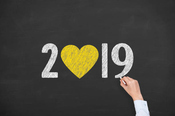 istock New Year 2019 with Heart Shape 1038613046