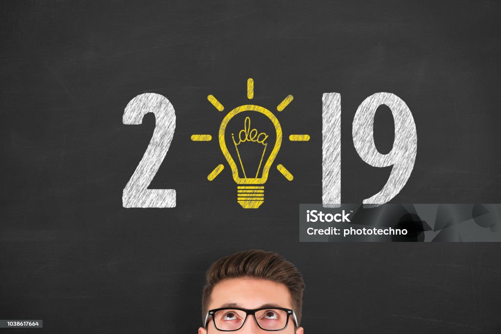 Año 2019 Idea conceptos - Foto de stock de 2019 libre de derechos