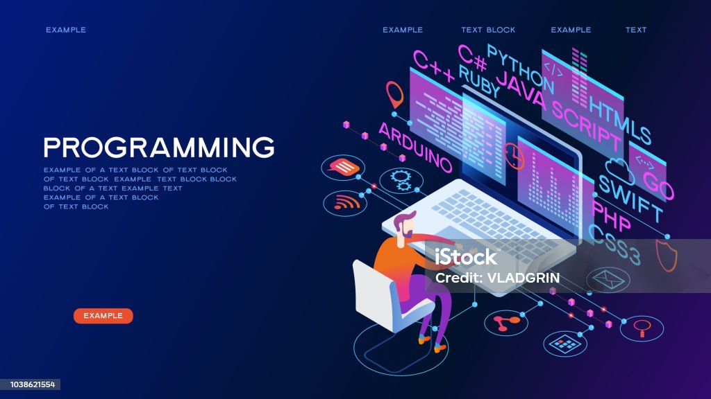 Programming Web Banner Stock Illustration - Download Image Now ...