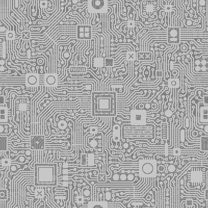 A highly detailed seamless tile circuit board texture. Can be easily colored and used in your design.