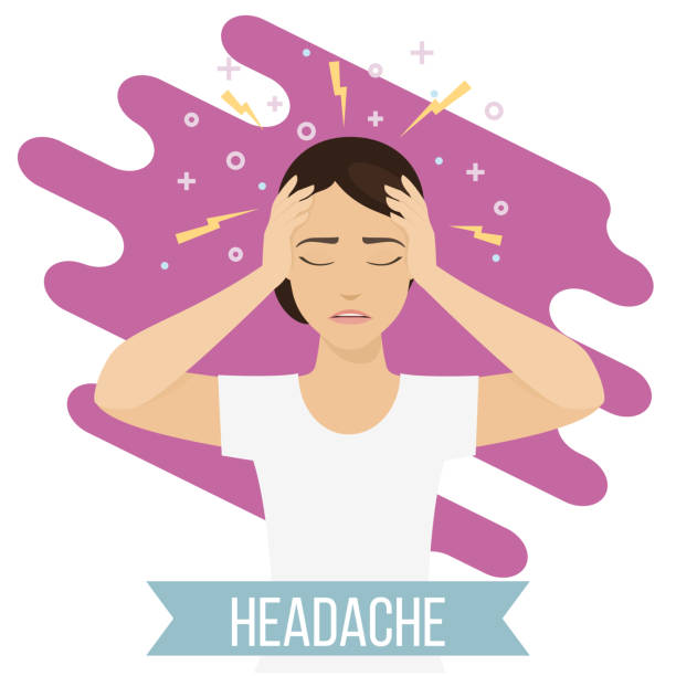 ilustrações de stock, clip art, desenhos animados e ícones de emotional health concept - dor de cabeça ilustrações