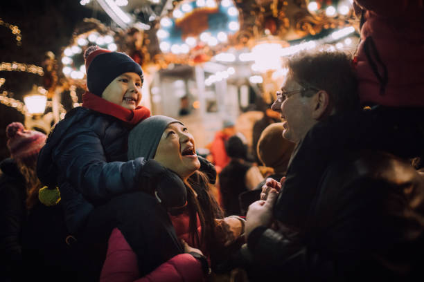istock Having fun at Christmas market 1038646502
