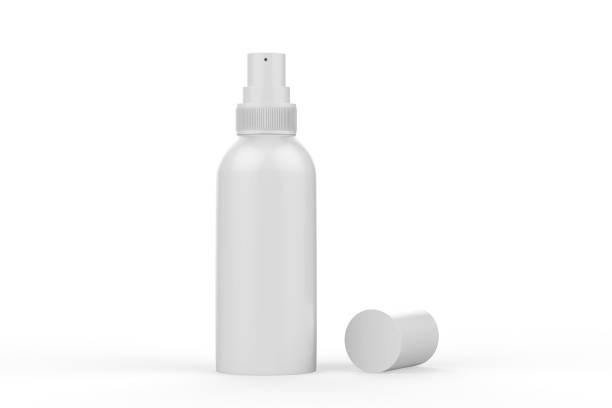 istock Blank Cosmetic Spray Can Mock Up On Isolated White Background, Ready For Design Presentation, 3D Illustration 1038661152