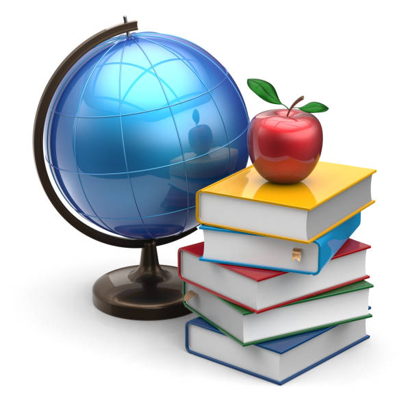 istock Globe books apple blank global international studying icon 1038665900