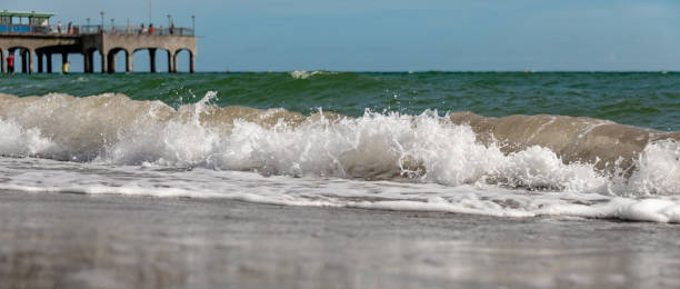 istock Waves on a sandy beach in Bournemouth 1038685042