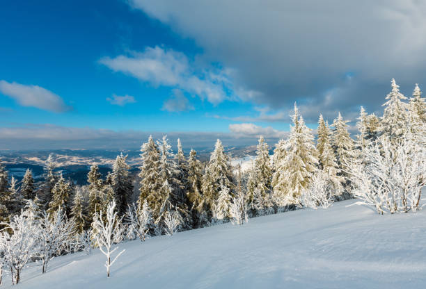 istock Winter mountain snowy landscape 1038697196