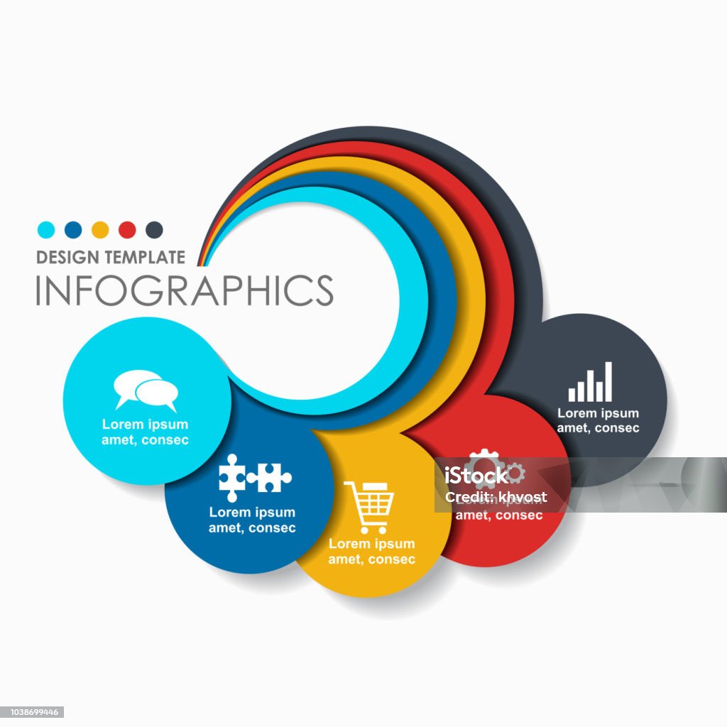 Infographic For Text Infographic Design Template With Place For Your Text Vector ...