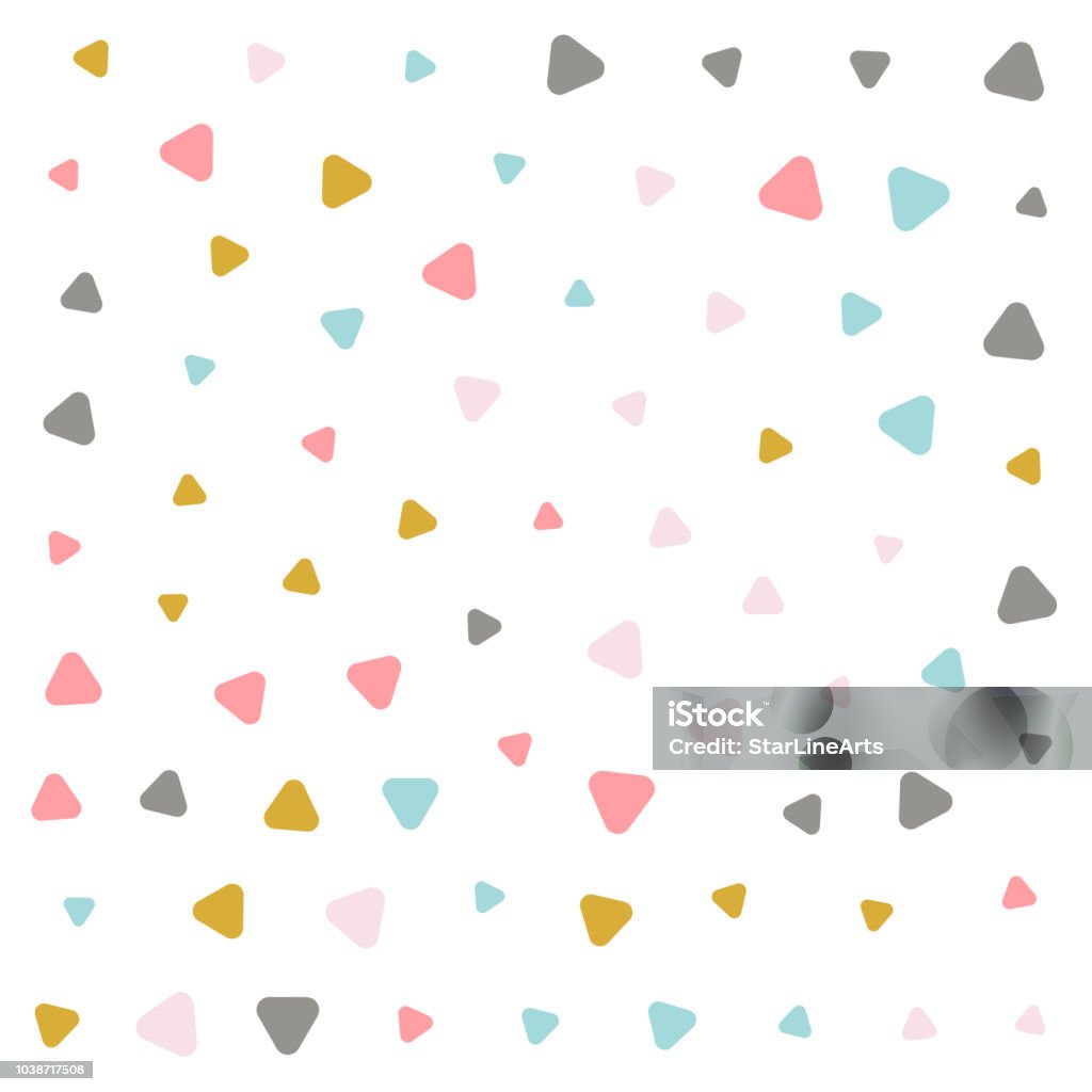 Pastel Triangular Pattern Colorful Pastel Triangle Pattern Design Stock Illustration - Download ...