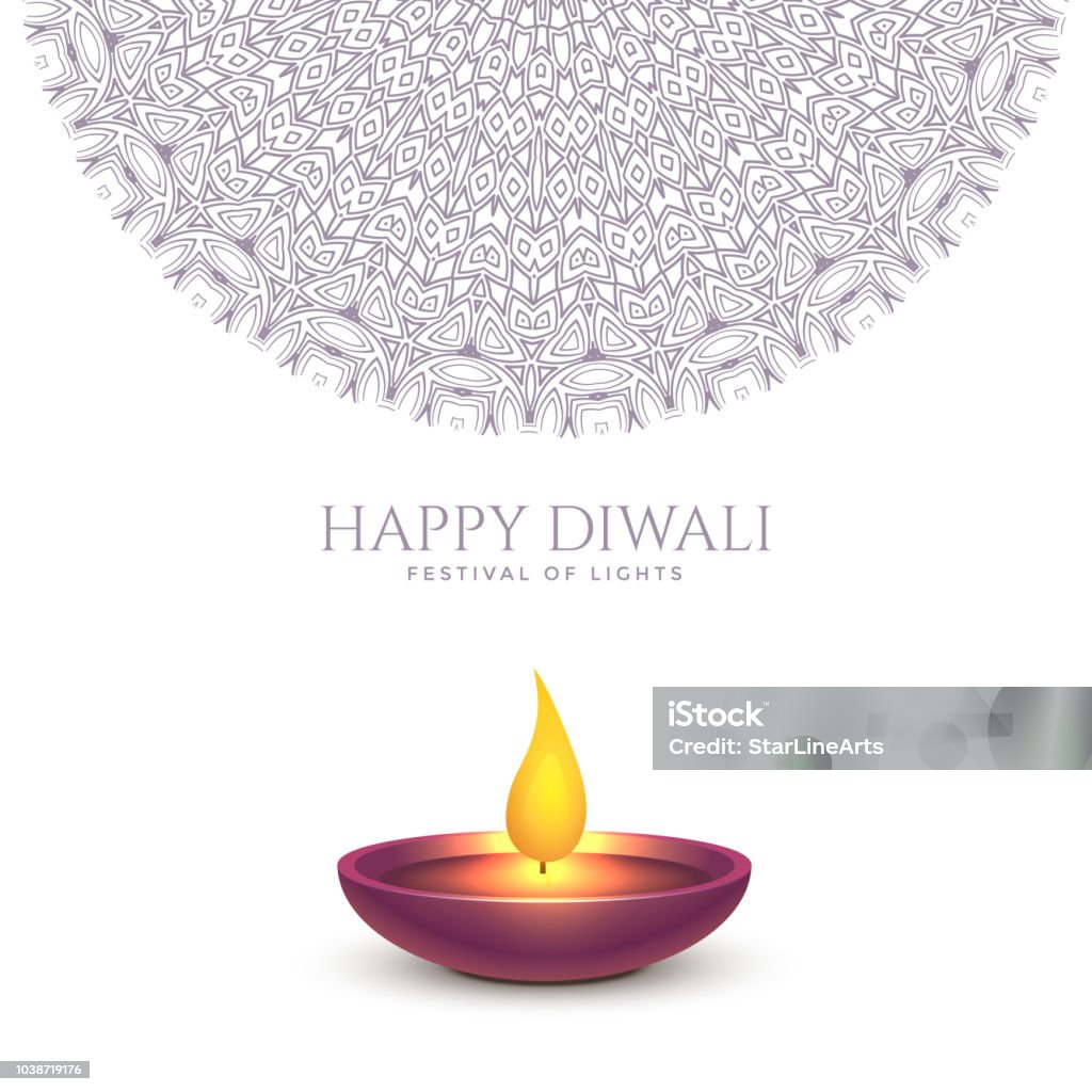Happy Diwali Beautiful Background Design Stock Illustration ...