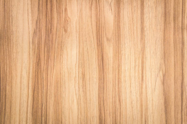 brown wood background with abstract pattern. surface of natural wooden material. - wood grain plywood wood textured imagens e fotografias de stock