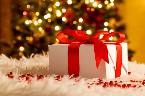 istock Christmas or New Year gift box 1038736294
