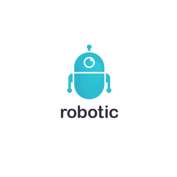illustrations, cliparts, dessins animés et icônes de modèle de conception de vecteur. icône de robot - robot