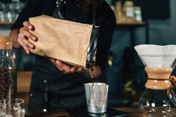 istock Barista Weighs Coffee Beans 1038753672