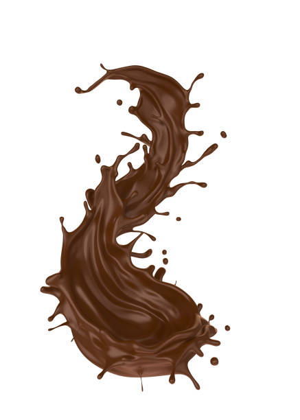 istock chocolate or cocoa splash isolated on white background. 1038779562