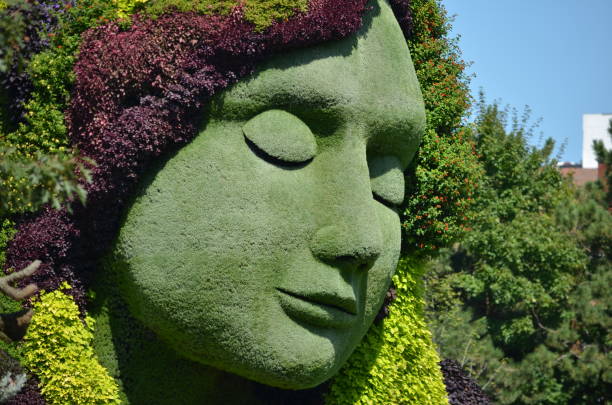 MosaiCulture 2018, Jacques Cartier Park, Gatineau, Quebec, Canada, 09/13/2018,   Mother Earth one of the 45 horticultural masterpieces showcased at Jacques-Cartier Park in Gatineau.