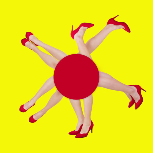istock Woman Legs in Red High Heels 1038808398