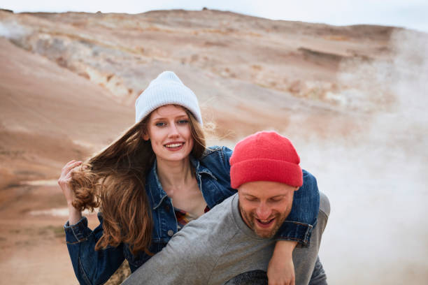 istock Piggyback at Hverarond Geothermal Area 1038816020