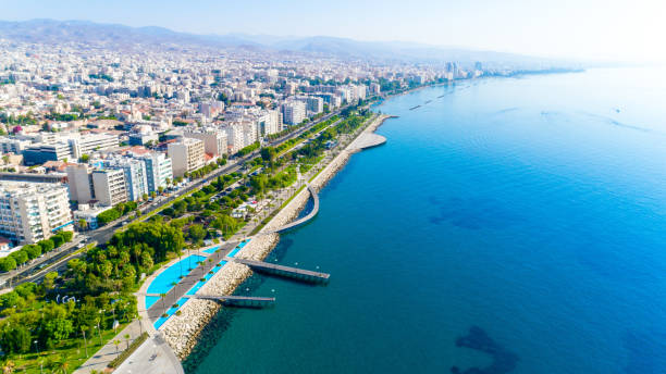 istock Aerial view of Molos, Limassol, Cyprus 1038825708