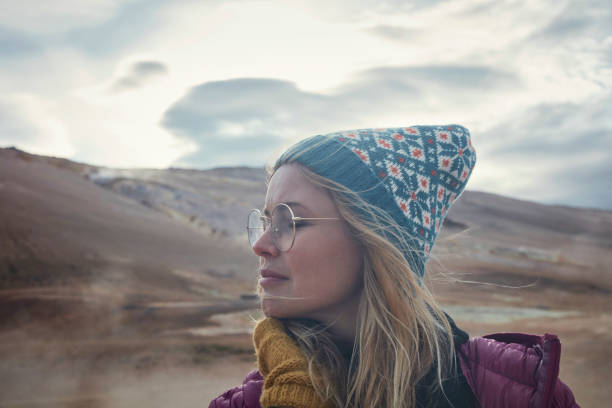 istock Admiring Hverarond Geothermal Area 1038828540