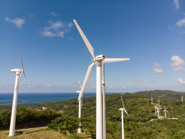 istock Wind Turbines On Caribbean Island 1038837936