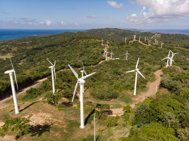 istock Wind Turbines On Caribbean Island 1038838130