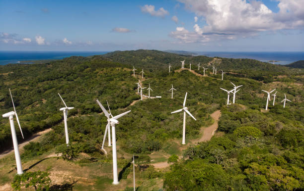 istock Wind Turbines On Caribbean Island 1038838394