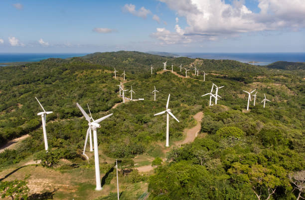 istock Wind Turbines On Caribbean Island 1038838706