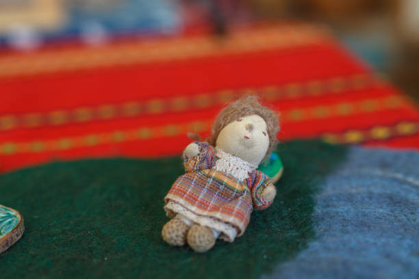 Children's toys on the floor. Close-up