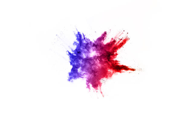 istock abstract powder splatted background. Colorful powder explosion on white background. Colored cloud. Colorful dust explode. Paint Holi. 1038860086