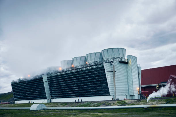 地熱発電所 - iceland hot spring geothermal power station geyser ストックフォトと画像