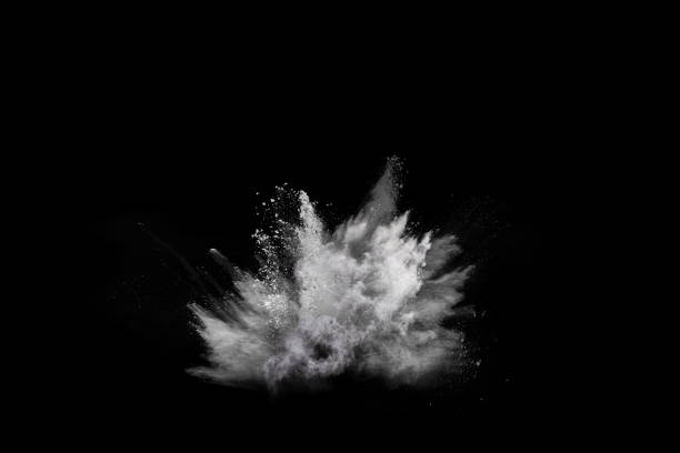 istock White powder explosion on white background. Colored cloud. Colorful dust explode. Paint Holi. 1038862330