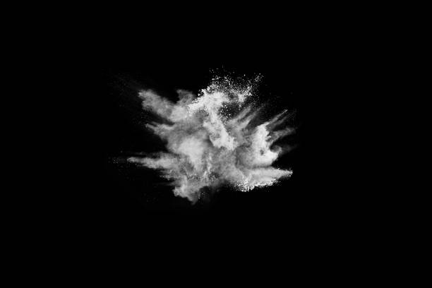 istock White powder explosion on white background. Colored cloud. Colorful dust explode. Paint Holi. 1038862592
