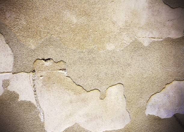 istock Damaged and peeled cement wall surface. Sepia tones. Useful for texture or background. 1038880996