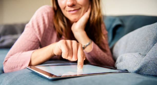 istock Happy online shopper 1038898264