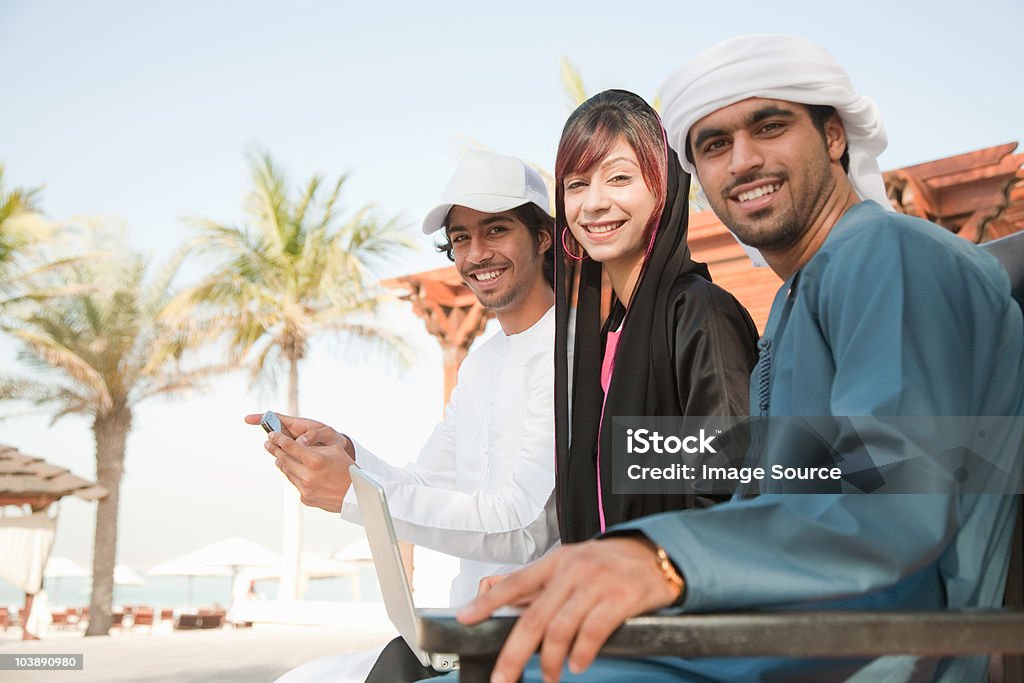 Middle Eastern people looking at camera  Arab Culture Stock Photo