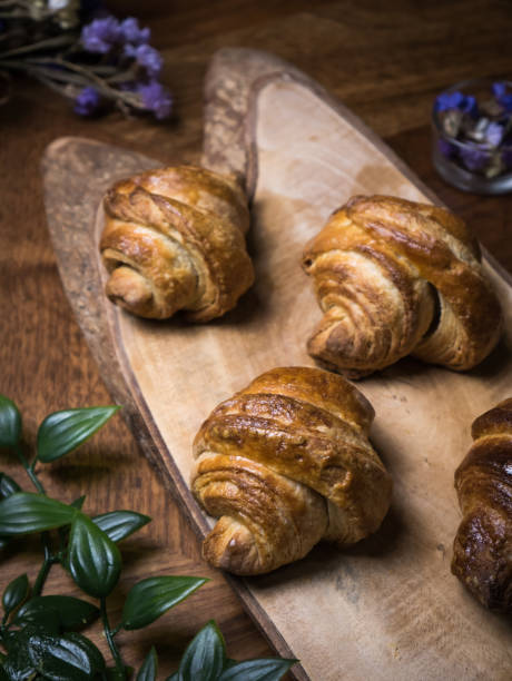 istock Fresh croissant a flaky, viennoiserie pastry. 1038917906