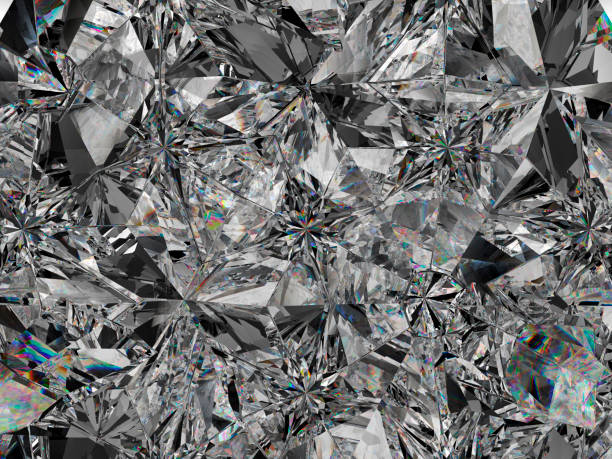 istock diamond structure extreme closeup and kaleidoscope. top view of round gemstone 3d render, 3d illustration 1038944398